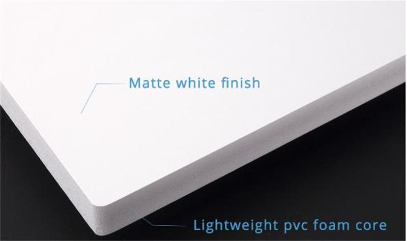 แผ่นโฟม PVC สีขาว